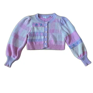 LoveShackFancy Bedford Cropped Cardigan Size Medium thumbnail 3