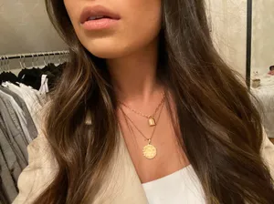 marrin costello lock necklace Gold thumbnail 4