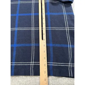 Abercrombie & Fitch Medium Womens Blue Plaid Shirt Dress‎ Long Sleeve Zip Collar thumbnail 13