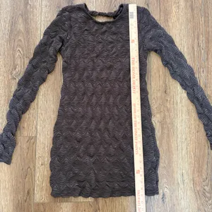 Free People Paulie Mini Dress Open Back Stretch Geometric Brown Size‎ Medium thumbnail 6