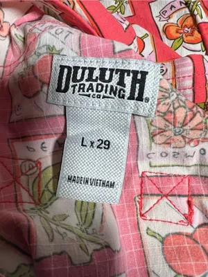 Heirloom gardening bib Overalls Lx29 coral seed packets One-Piece thumbnail 2