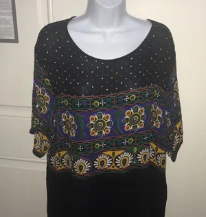 Beautiful Nordic patterned Boohoo s 18 dress thumbnail 5