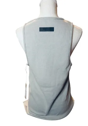 FEAR OF GOD ESSENTIALS Seal Knit Tank Top in Olive Med NWT thumbnail 6
