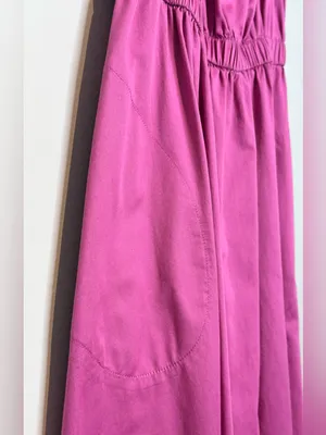 Anthropologie Maeve Pink Purple Fuchsia Mona Off Shoulder Midi Dress thumbnail 10