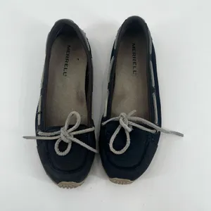 Merrell Shoes Women’s Marina Loafers Blue Ink Leather Slip On boat shoe size 6 thumbnail 3