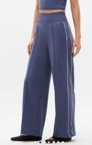 Athleta Women's Venice High Rise Track Stripe Wide Leg Pants Sz XL thumbnail 1