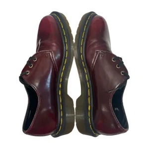 Dr Martens Oxford Shoes Womens 5 Red Oxblood Vegan Derby AirWair Goth Chunky thumbnail 7