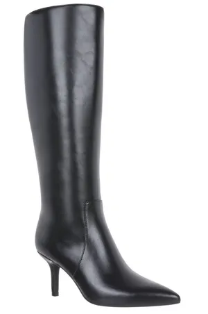 INC International Concepts Mckennaa Pointy Toe black wide calf Boots 7.5 NEW thumbnail 1