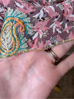 Bohemian Silk Wrap Skirt One Size Womens Floral Paisley Festival Summer Boho thumbnail 9