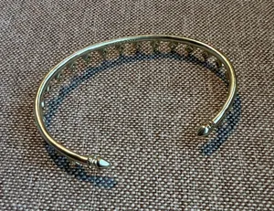 Kendra Scott Gold Geometric Crown Bangle Bracelet thumbnail 1