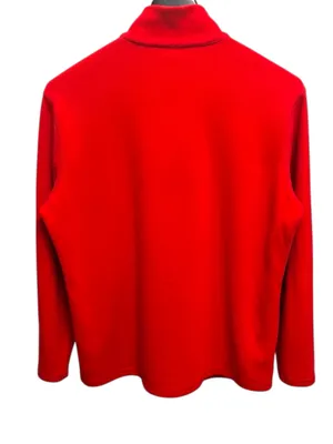 POLO SPORT Ralph Lauren Mid-90s Red Quarter-Zip Fleece Pullover Sweater Sz XL thumbnail 5