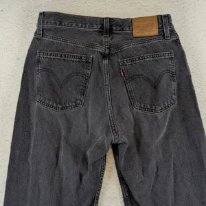 Levis Premium Dad Jean‎ Washed Black High Rise Straight Leg Denim Women's 27x30 thumbnail 9
