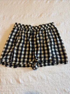 Free People Get Free Seersucker Cotton Pull-On Shorts XL thumbnail 7