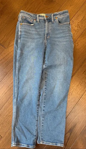 Madewell Curvy Stovepipe High-Rise Straight Jeans in Light Blue Size 29 C73-017 thumbnail 1