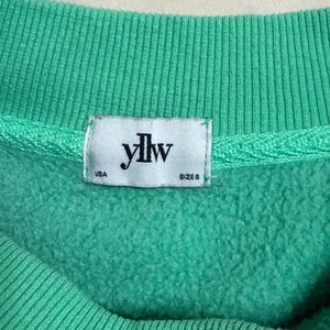 Yllw Graphic‎ Sweatshirt Mint Green Womens Small Athleisure Casual Spring thumbnail 3
