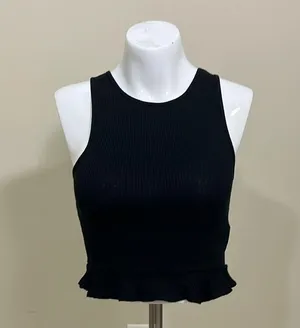 NWT Forever 21 Black Racerback Tank Top thumbnail 2