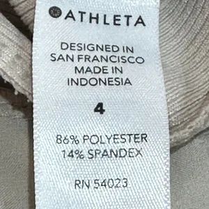 Athleta Brooklyn‎ Textured Jogger Size 4 Beige Leopard Print Travel Abalone Grey thumbnail 7