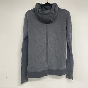 Lululemon Grey Funnel Neck Long Sleeve Hoodie Sweatshirt Women 2 Casual Athletic thumbnail 10