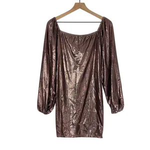 Nasty Gal Rose Gold‎ Metallic Mini Dress Size 8 NWT Night Out Party Cocktail thumbnail 4