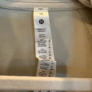 lululemon Softstreme Funnel-Neck Zip Jacket in Off-White thumbnail 3