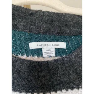 American Eagle Knit Sweater Crew Retro Revival 90s‎ Artsy Eclectic Indie Sleaze thumbnail 4