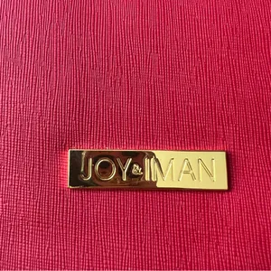 JOY & IMAN Red leather expandable bag thumbnail 2