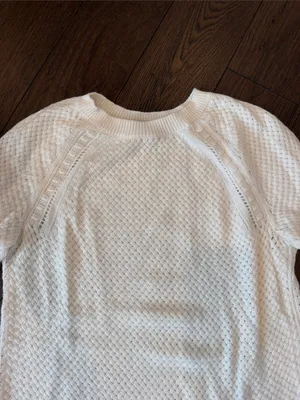 Loft Classic Cream Knit Women's Sweater - Size Small - C54-157 thumbnail 3