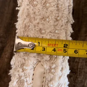 Anthropologie Sherpa Boucle Detachable Bag Strap Cream Texture Purse Replacement thumbnail 9