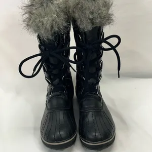 Sorel Tofino Quilted Snow Boots Women 8 Black W/Fur Waterproof Skiing Aspen Vibe thumbnail 2