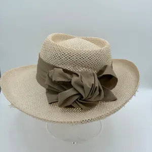 Pelican Hill‎ Golf Club Straw Hat Ribbon Flower Accent Resort Style thumbnail 2