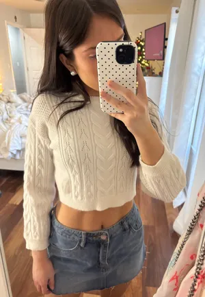 Sweater Knit White Size XS thumbnail 1
