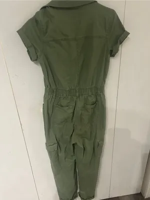 Celebrity Pink Olive Green Utility Jumpsuit thumbnail 4