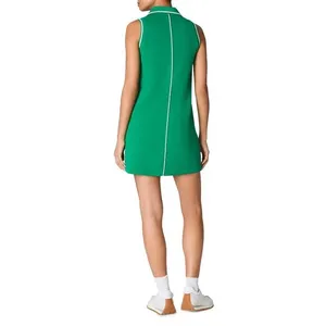 Spanx Field Green Airpique Sleeveless Athleisure Tennis Polo Mini Dress Small thumbnail 2