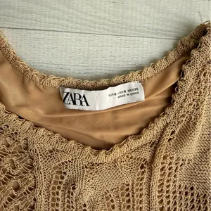 Zara Beige Crochet Dress Size S thumbnail 5