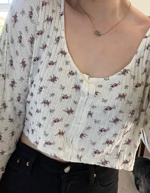 Urban Outfitters Floral Long Sleeve Top thumbnail 2