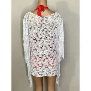 New Pilyq water lily fringe coverup. XS/S. Regularly $179 thumbnail 7