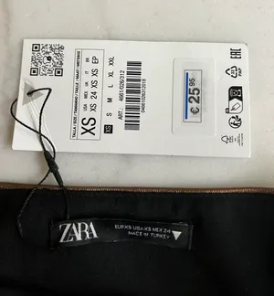 ZARA Metallic Bronze Ruched Tapered Strapless Top thumbnail 9