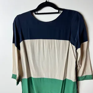Club Monaco silk color block‎ dress women’s size 2 thumbnail 3
