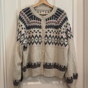Aerie Fair Isle cardigan NWOT thumbnail 9