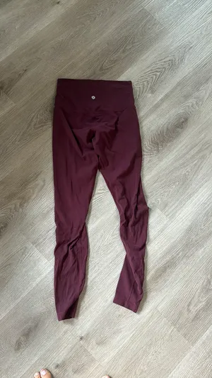 Maroon Lululemon Leggings Align thumbnail 2