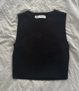 Zara Black High Neck Tank thumbnail 1