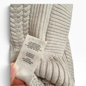 Babaton Aritzia Seek Cable Knit sweater Beige oatmeal Cropped Small thumbnail 5