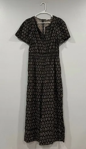 by Anthropologie Women’s Somerset Jumpsuit Wide Leg Paisley Small S thumbnail 1