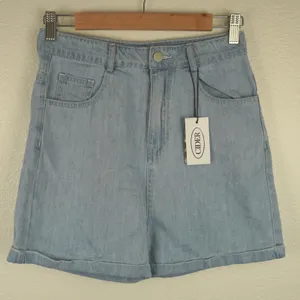 NWT Cider Denim Shorts Womens S‎ High Y2K Ripped Pockets Festival thumbnail 1