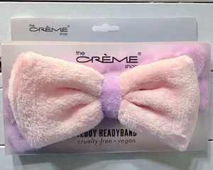 The Creme Shop - Teddy Headband Pink & Purple Bow New thumbnail 1