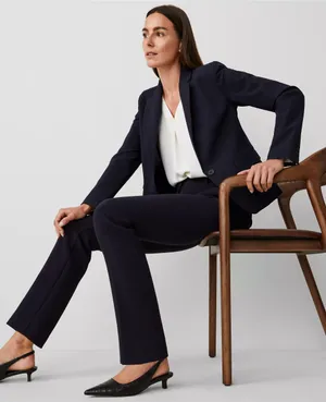 NWT ann taylor The Petite Sophia Pant in atlantic navy. Size 14P thumbnail 1