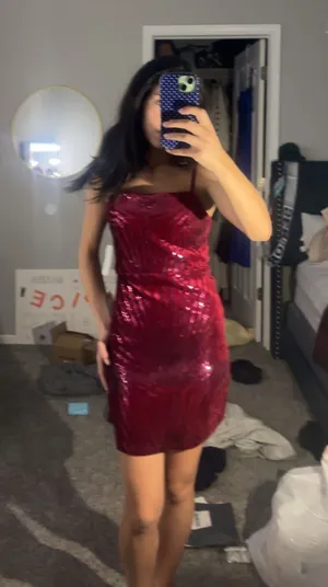 Red Formal Macy's Dress thumbnail 1
