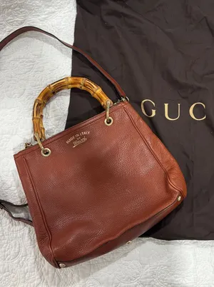 Vintage Gucci Bamboo Shopper Tote Crossbody Bag thumbnail 1