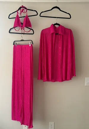 3 Piece Beach Set Pink Size 6 thumbnail 1