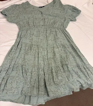 Elegant Green Mini Dress Runs Small thumbnail 1